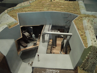 maqueta de l'interior d'un bunker maqueta de l'interior d'un bunker